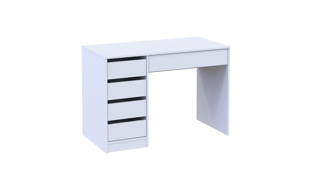 Psací stůl Doros Ergo levý Bílý/Bílý DTD 110x55x75 (41516105)