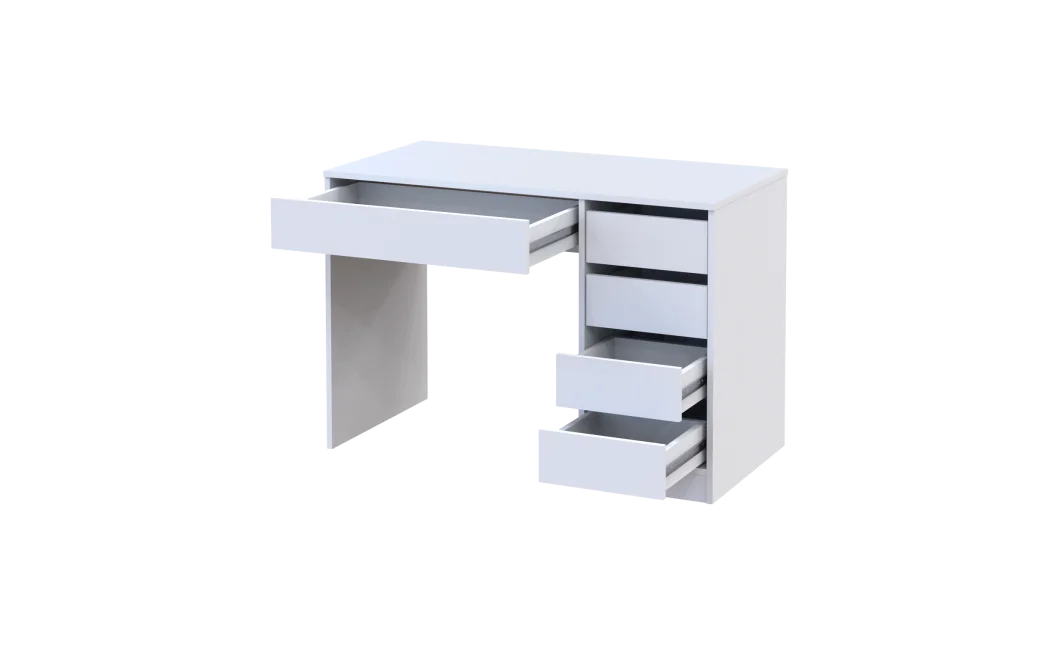 Psací stůl Doros Ergo pravý Bílý/Bílý DTD 110x55x75 (41516108)