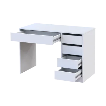 Psací stůl Doros Ergo pravý Bílý/Bílý DTD 110x55x75 (41516108)