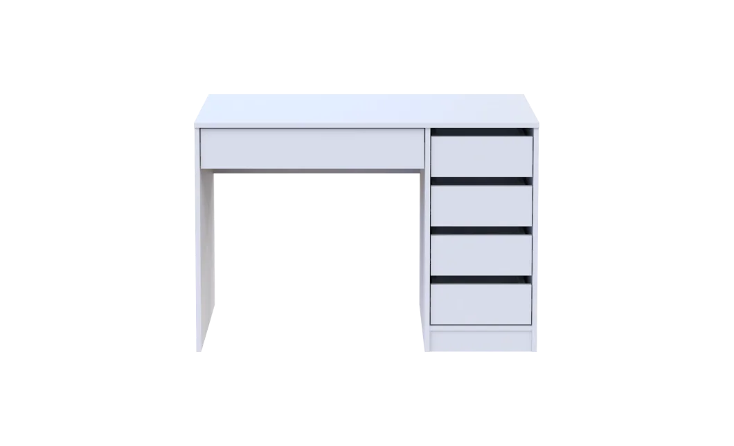 Psací stůl Doros Ergo pravý Bílý/Bílý DTD 110x55x75 (41516108)