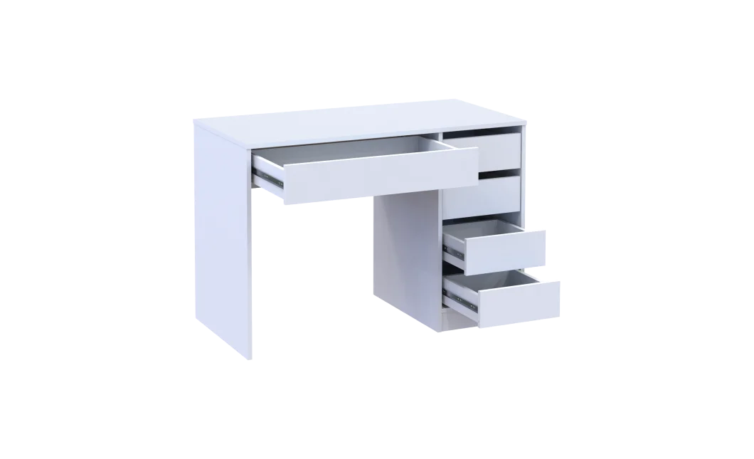 Psací stůl Doros Ergo pravý Bílý/Bílý DTD 110x55x75 (41516108)