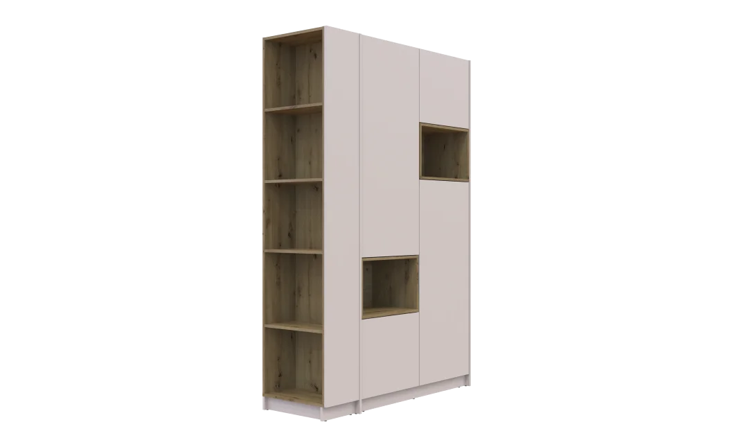 Regál Doros Dale Kašmír/Dub Artisan 52x28x220 (41516118)