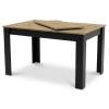 Rozkládací stůl NP 120–160 × 80 Dub Artisan + černá (100155171)