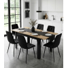 Rozkládací stůl NP 120–160 × 80 Dub Artisan + černá (100155171)