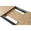 Rozkládací stůl NP 120–160 × 80 Dub Artisan + černá (100155171)