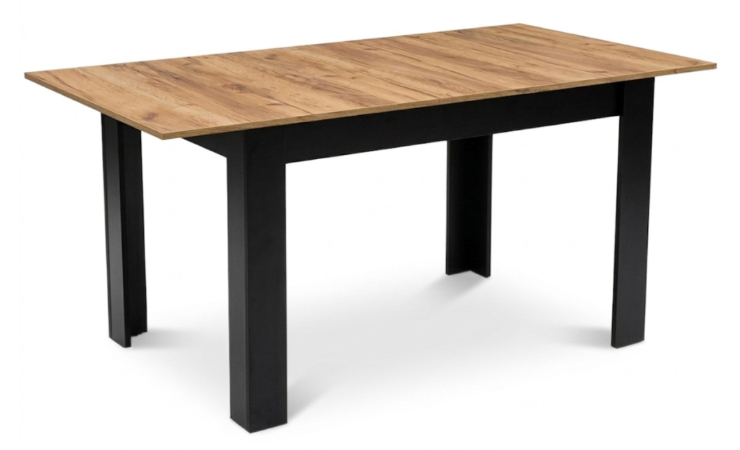 Rozkládací stůl NP 120–160 × 80 Kraft + černá (100155161)