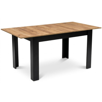 Rozkládací stůl NP 120–160 × 80 Kraft + černá (100155161)