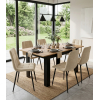 Rozkládací stůl NP 120–160 × 80 Kraft + černá (100155161)
