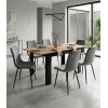 Rozkládací stůl NP 120–160 × 80 Kraft + černá (100155161)