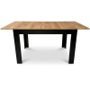 Rozkládací stůl NP 120–160 × 80 Kraft + černá (100155161)