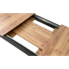 Rozkládací stůl NP 120–160 × 80 Kraft + černá (100155161)
