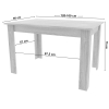 Rozkládací stůl NP 120–160 × 80 Kraft + černá (100155161)
