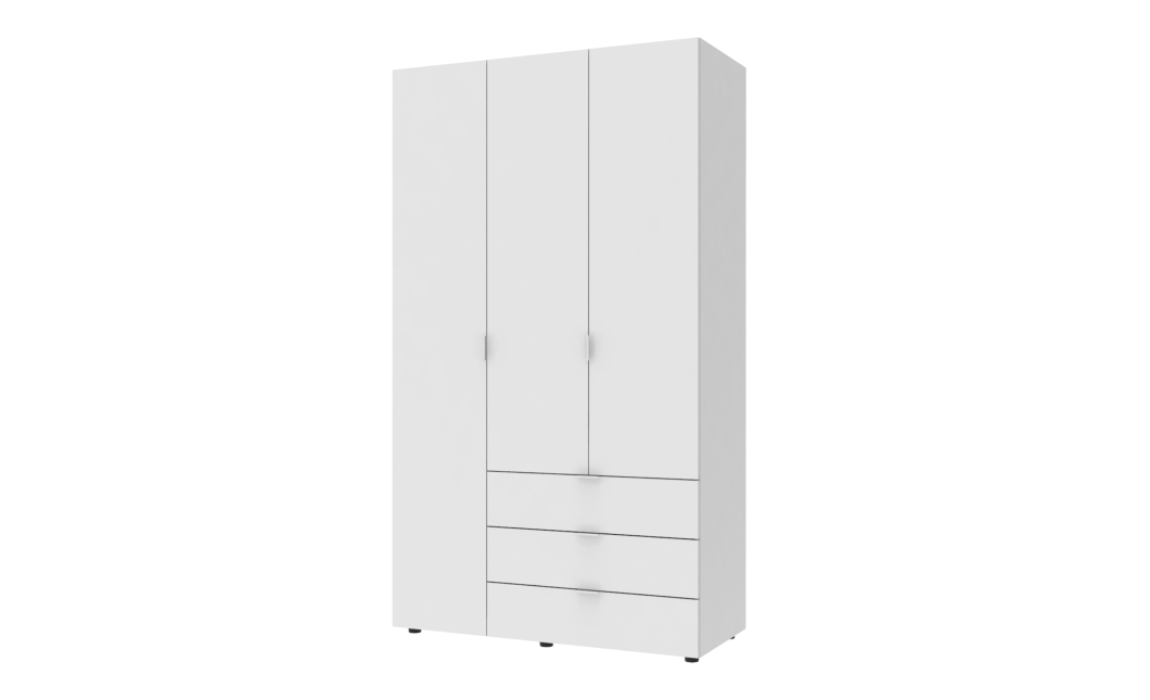 Šatní skříň Doros Gelar Bílá 3 DTD 116,2x49,5x203,4 (80397641)