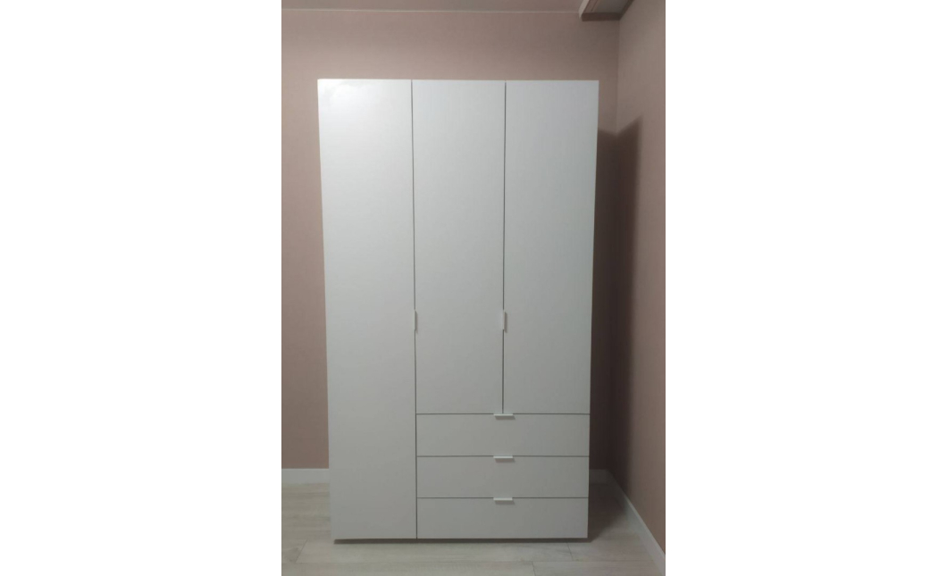 Šatní skříň Doros Gelar Bílá 3 DTD 116,2x49,5x203,4 (80397641)