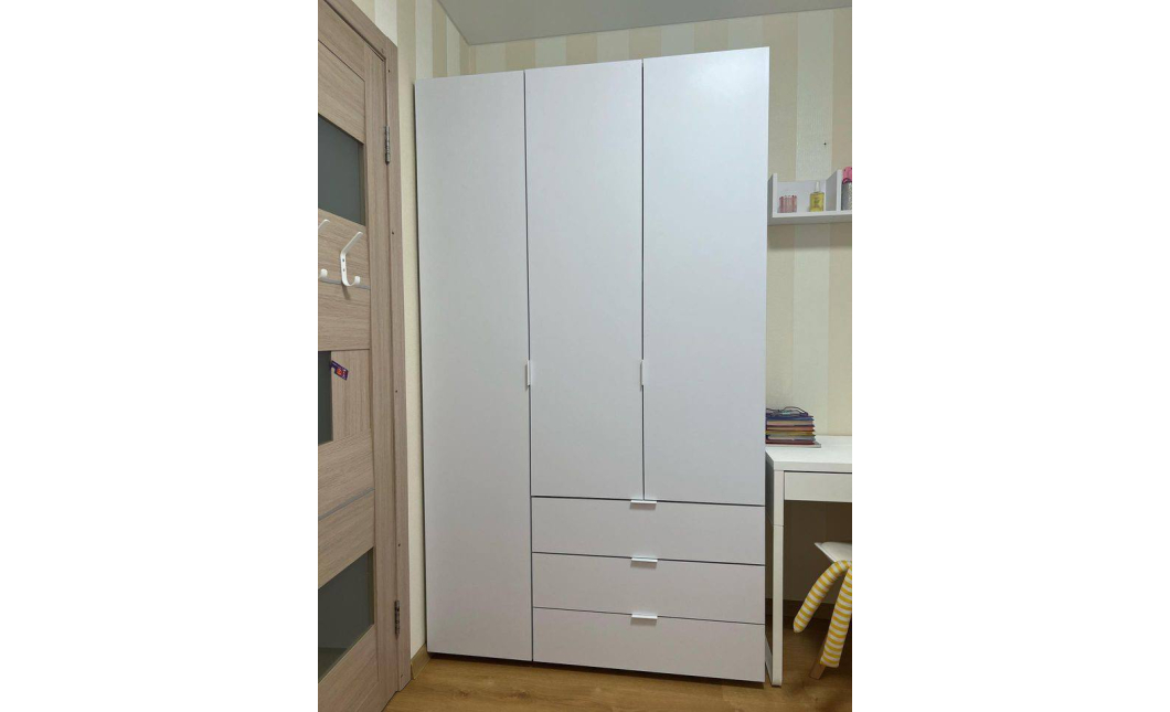 Šatní skříň Doros Gelar Bílá 3 DTD 116,2x49,5x203,4 (80397641)