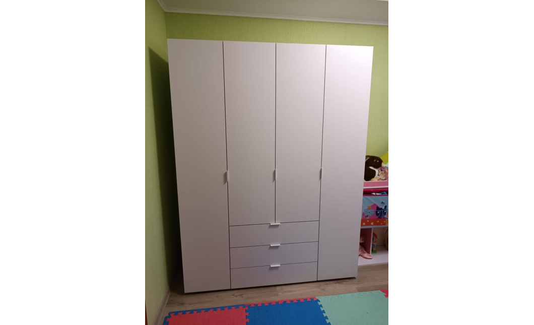 Šatní skříň Doros Gelar Bílá 4 DTD 155x49,5x203,4 (80397642)