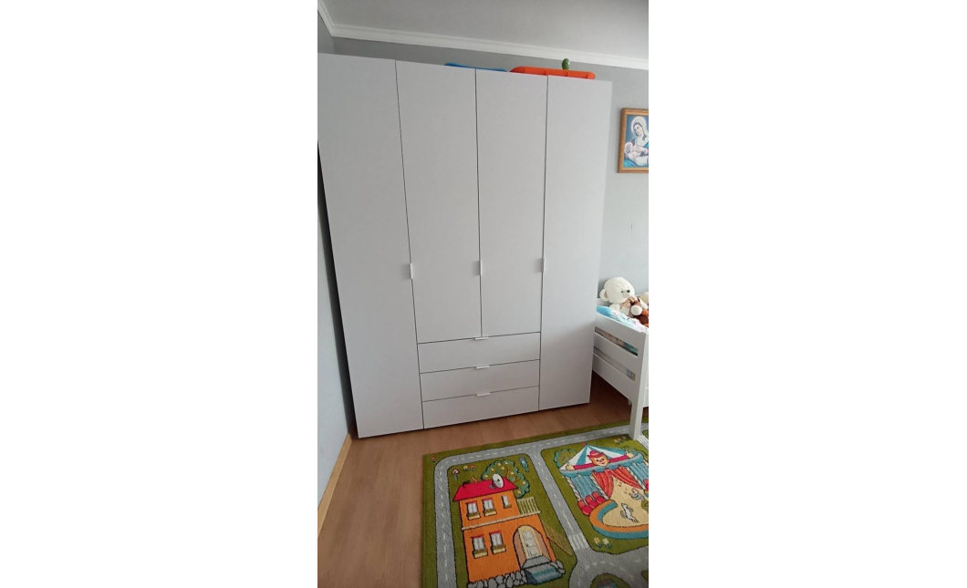 Šatní skříň Doros Gelar Bílá 4 DTD 155x49,5x203,4 (80397642)