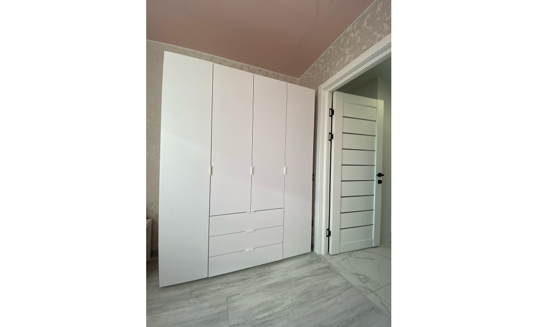 Šatní skříň Doros Gelar Bílá 4 DTD 155x49,5x203,4 (80397642)