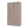Šatní skříň Doros Gelar Dub Sonoma 3 DTD 116,2x49,5x203,4 (80397559)