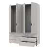 Šatní skříň na oblečení Doros Gelar set Kašmír 2+2 dveře 155×49,5×203,4 (80737637)