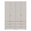 Šatní skříň na oblečení Doros Gelar set Kašmír 2+2 dveře 155×49,5×203,4 (80737637)