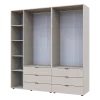 Šatní skříň na oblečení Doros Gelar set Kašmír 2+3 dveře 193,7×49,5×203,4 (80737638)
