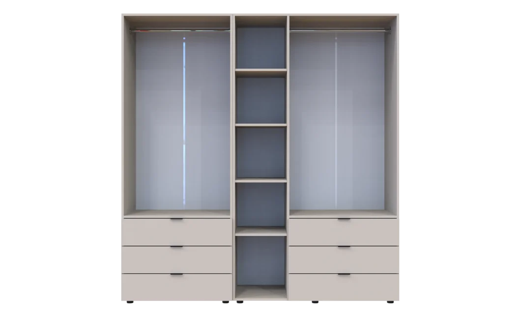 Šatní skříň na oblečení Doros Gelar set Kašmír 2+3 dveře 193,7×49,5×203,4 (80737638)