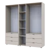 Šatní skříň na oblečení Doros Gelar set Kašmír 2+3 dveře 193,7×49,5×203,4 (80737638)