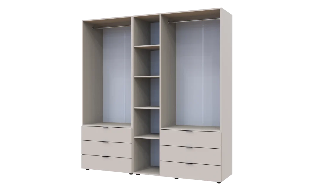 Šatní skříň na oblečení Doros Gelar set Kašmír 2+3 dveře 193,7×49,5×203,4 (80737638)