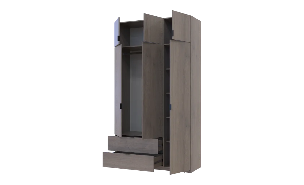 Šatní skříň s otevíracími dveřmi Doros Lukas Cannolo 3 dveře 135×50×240 (44900369)