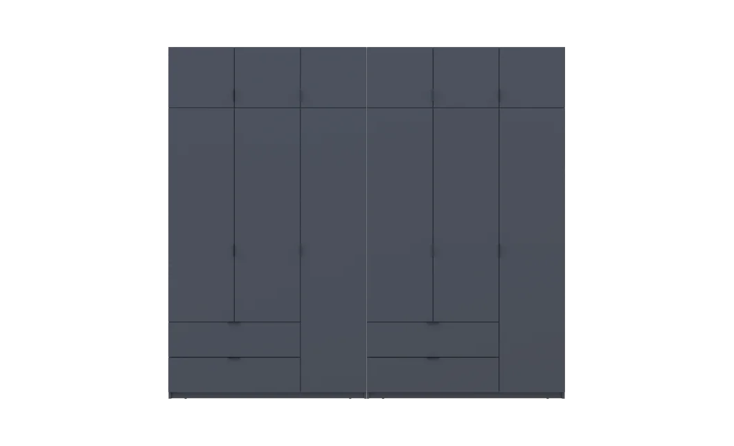Set Lukas Grafit 3+3 dveře 270×50×240 (42005117)
