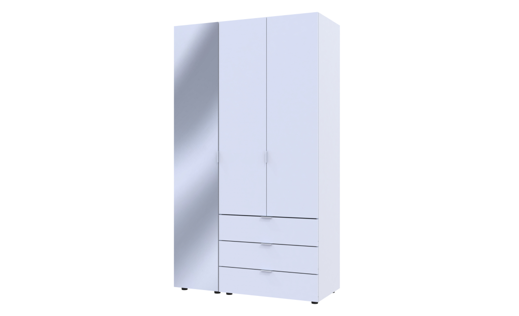Skříň na oblečení Doros Gelar Bílý 2 dveře/zrcadlo 116,5 × 49,5 × 203,4 (42002154)
