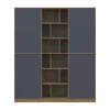 Skříň na oblečení Doros Morgan Grafit/Dub Artisan dveře DTD 180×40×210 (42001256)