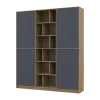 Skříň na oblečení Doros Morgan Grafit/Dub Artisan dveře DTD 180×40×210 (42001256)