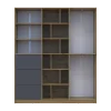 Skříň na oblečení Doros Morgan Grafit/Dub Artisan dveře/šuplíky DTD 180×40×210 (42002256)