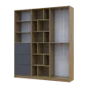 Skříň na oblečení Doros Morgan Grafit/Dub Artisan dveře/šuplíky DTD 180×40×210 (42002256)