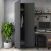 Šatní skříň Promo Antracit 2 dveře 90x48x204 (44900523)
