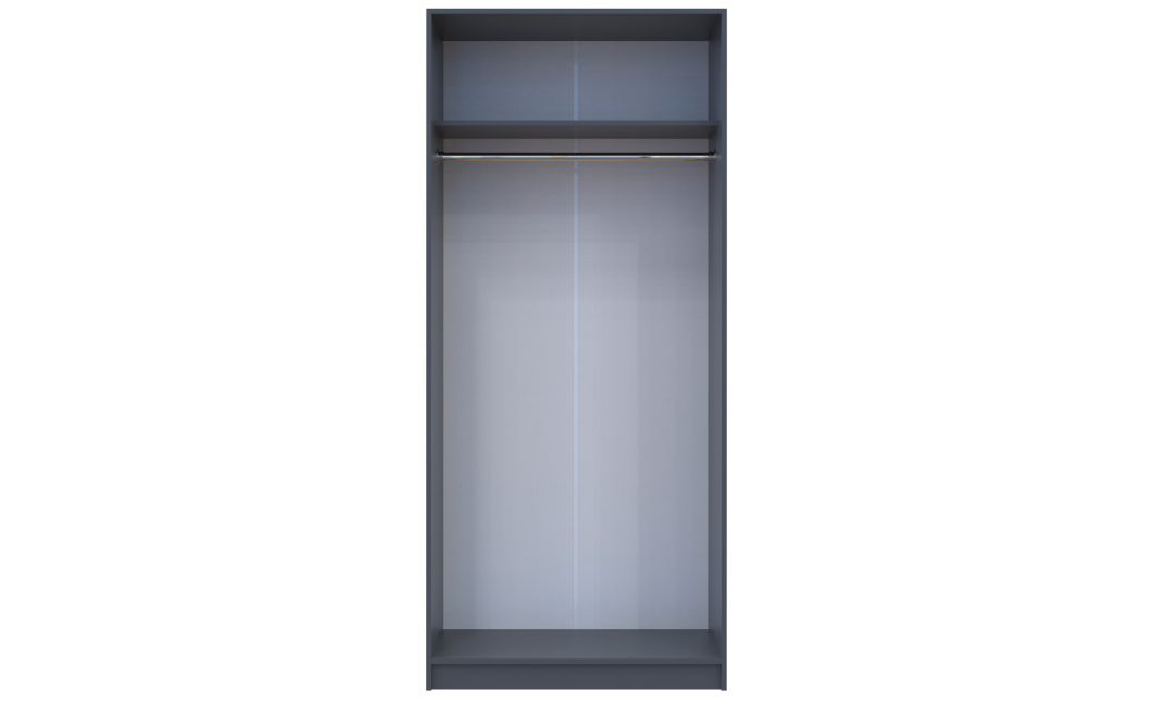 Šatní skříň Promo Antracit 2 dveře 90x48x204 (44900523)