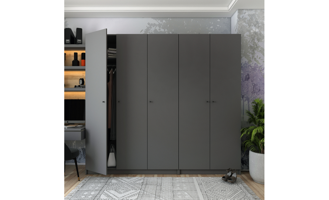 Sada Promo Antracit 2+3 dveře 225x48x204 (42005335)
