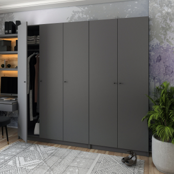 Sada Promo Antracit 2+3 dveře 225x48x204 (42005335)