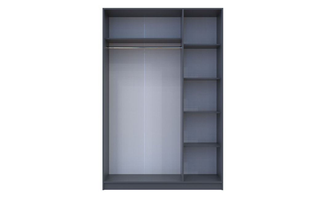Šatní skříň Promo Antracit 3 dveře 135x48x204 (44900524)