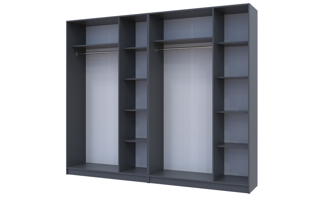 Sada Promo Antracit 3+3 dveře 270x48x204 (42005336)