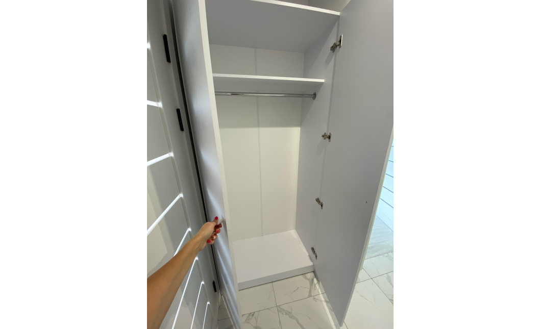 Skříň na oblečení Doros Promo Bílá 2 dveře 90×48×204 (80737070)