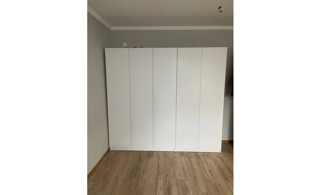 Skříň na oblečení Doros Promo Bílá 2+3 dveře 225×48×204 (42005004)