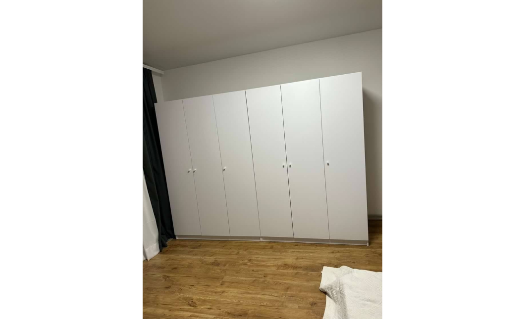 Skříň na oblečení Doros Promo Bílá 3+3 dveře 270×48×204 (42005006)