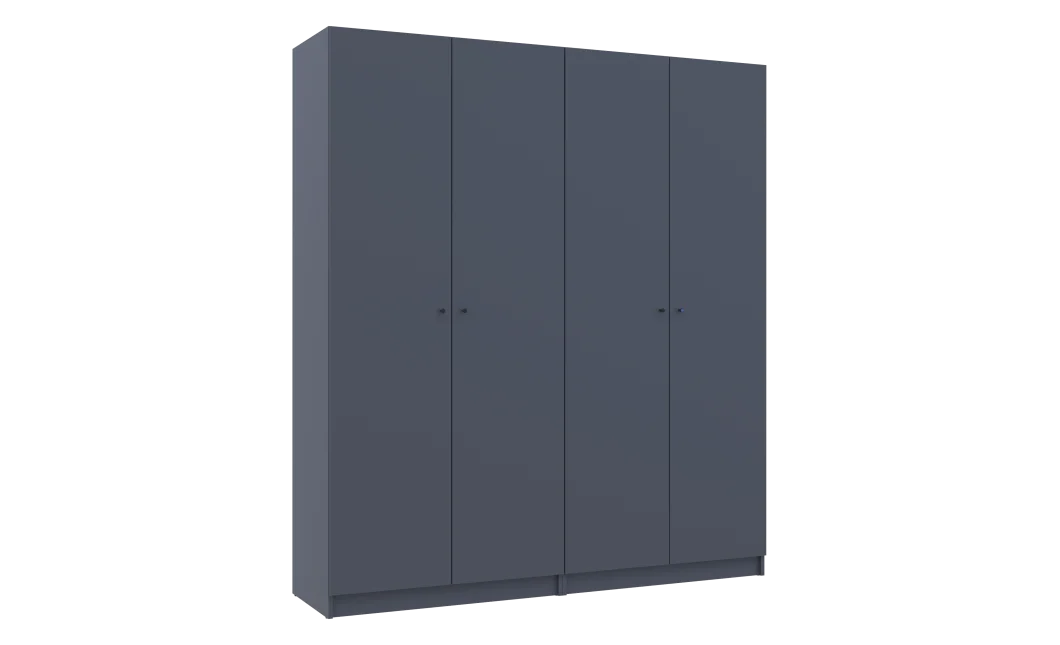 Sada Promo s policemi Antracit 2+2 dveře 180x48x204 (42005334)