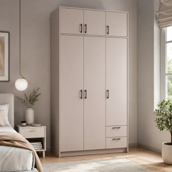 Šatní skříň Doros Rondy s nadstavcem Kašmír 3 dveře 121x52x236 (80738474)