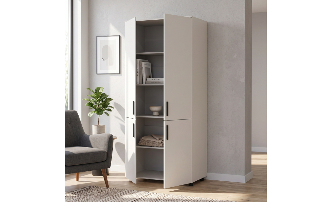 Skříň na oblečení Doros Thorn Bílá 2 DTD police 90х51.6х200 (44900436)