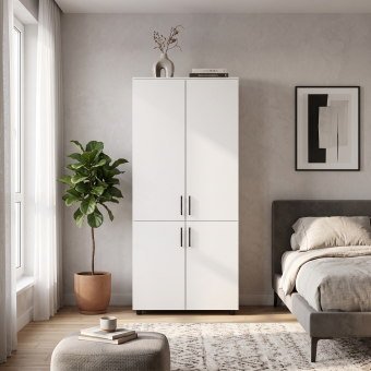 Skříň na oblečení Doros Thorn Bílá 2 DTD tyč 90х51.6х200 (44900435)