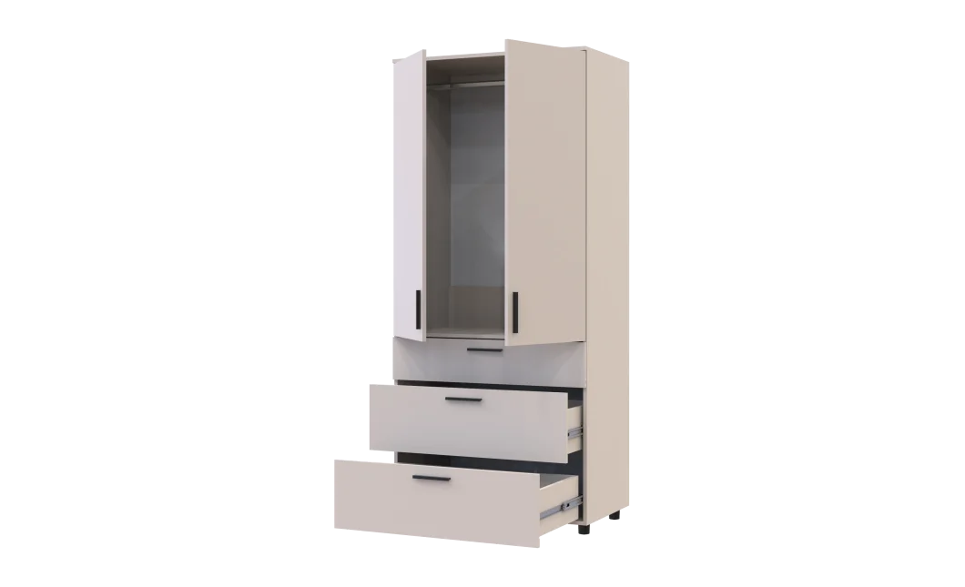 Skříň na oblečení Doros Thorn Kašmír 2 DTD/3Š tyč 90х51.6х200 (44900449)